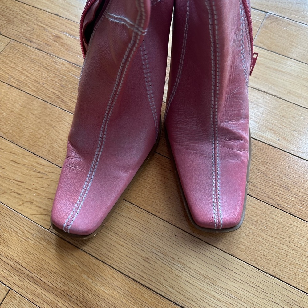 RARE Pink Leather Women's Boots - Picture 12 of 12